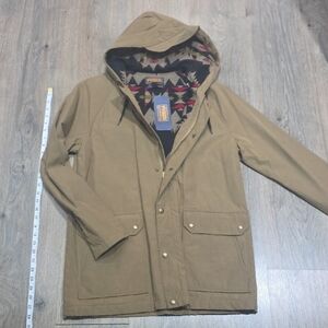 Pendleton Men's Brown Hooded Raincoat